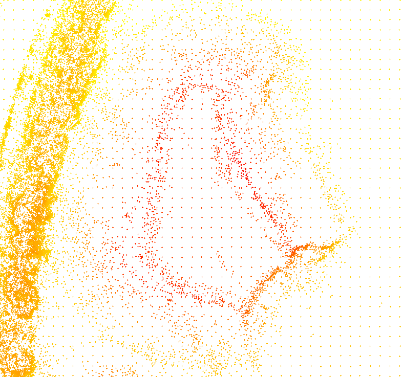 Thinned point cloud